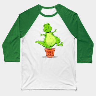 Cactus Rex Free Hugs Baseball T-Shirt